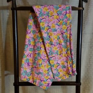 EUC LuLaRoe 🦄Conversation Hearts Leggings Unicorn